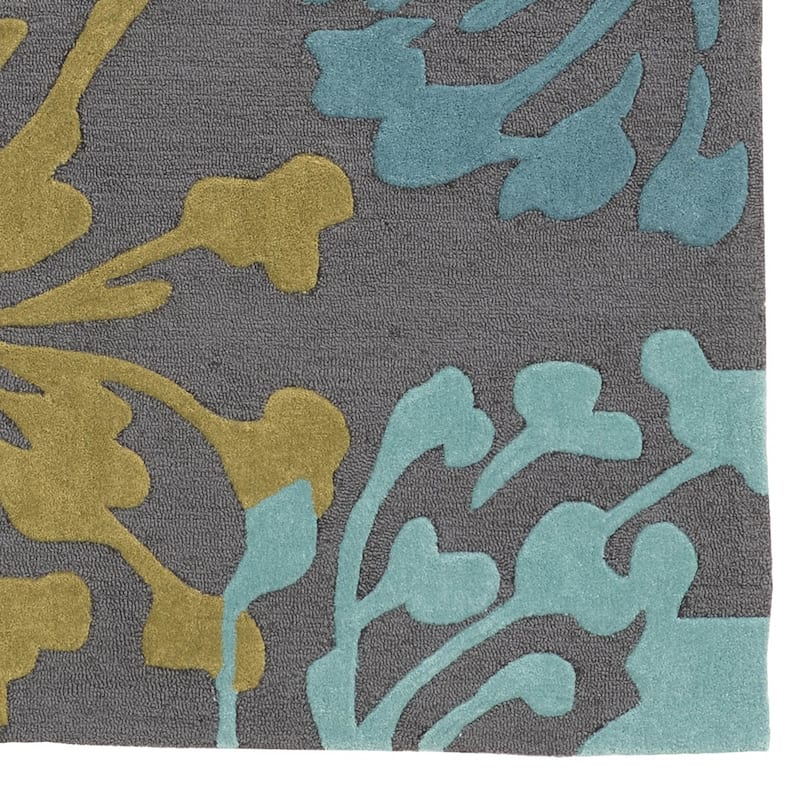 Hand Tufted TRIO Dandelion Grey Polyester Rug