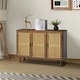 preview thumbnail 21 of 55, Filippo Traditional Rattan 3-Door Sideboard Cabinet by HULALA HOME ESPRESSO