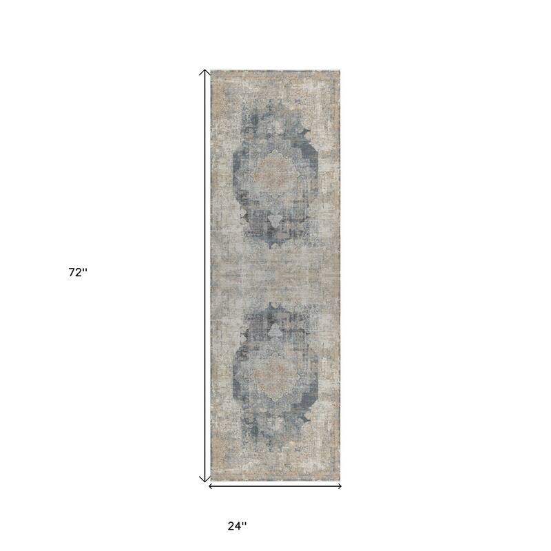 Cuzal Traditional Woven Area Rug By HomeRoots - 72' X '24' X '0.26