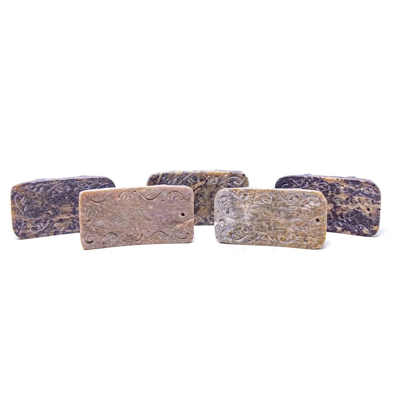 Carved Soapstone Incense Holder with Stick Incense