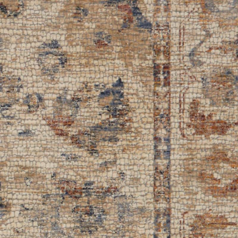 Alexander Home Distressed Persian Rustic French Country Mosaic Area Rug