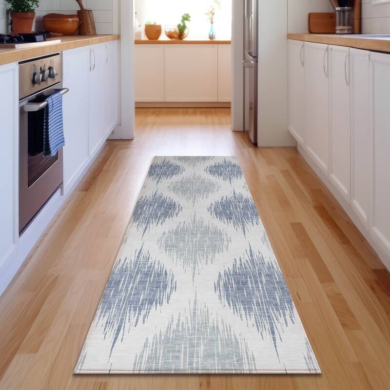Premium Washable Super Soft Mayfield Rug - Sky - 2' 3" x 7' 6"