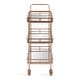 preview thumbnail 15 of 31, Kate and Laurel Ketia Metal and Glass 3-tiered Tray Bar Cart