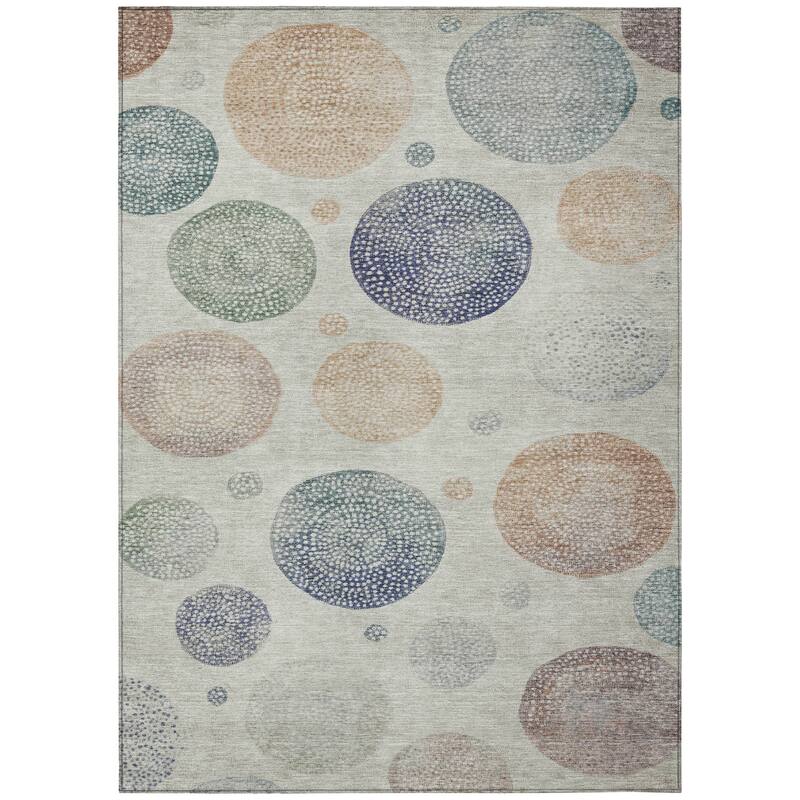 HomeRoots Geometric Transitional Rectangle Outdoor Rug