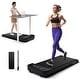 preview thumbnail 6 of 5, Walking Pad Desk Treadmill w/Remote Control Portable Treadmill Black