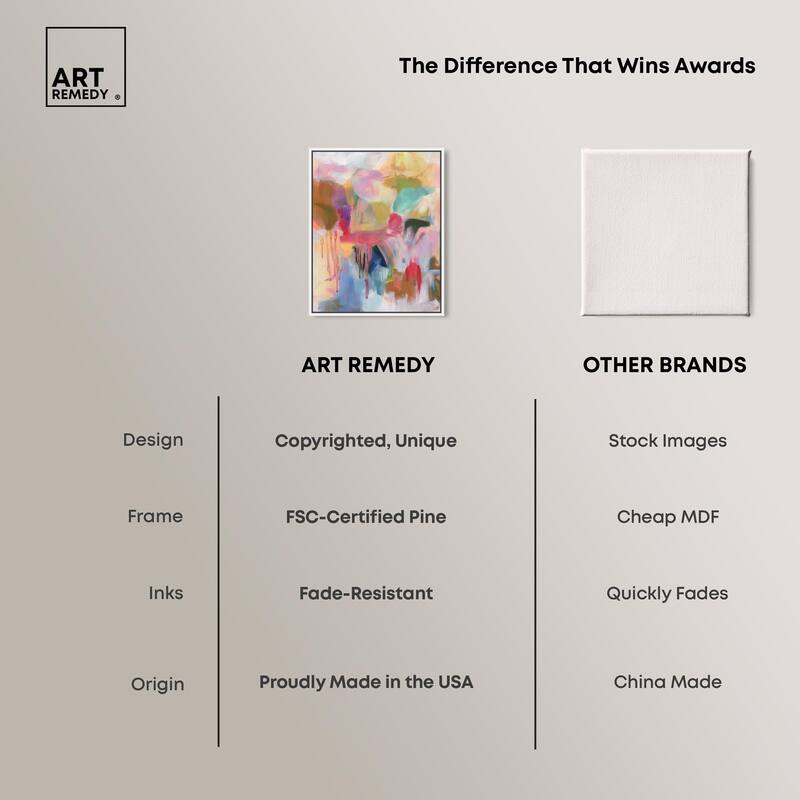 Art with Bold Colors Canvas by Art Remedy