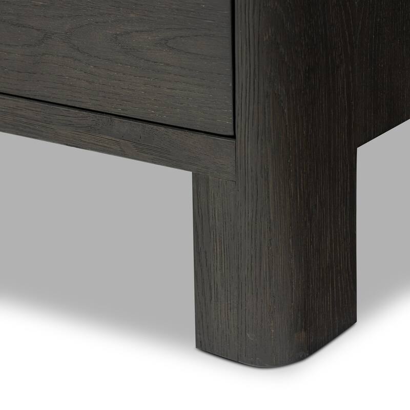 Marie Media Console-Smoked Black Oak Veneer