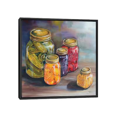 iCanvas "Canning Jars" by Kristine Kainer Framed