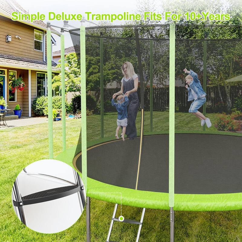 10FT 12FT 14FT 16FT Trampolines for Kids & Adults