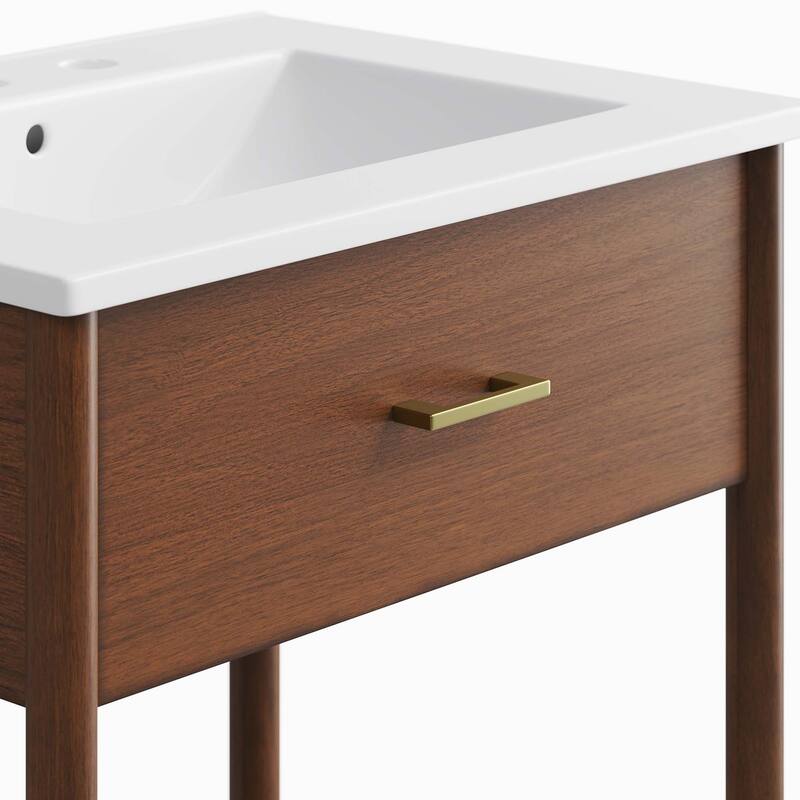 Zaire 18"/24"/30"/36"/48" Bathroom Vanity with White Sink Top