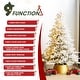 preview thumbnail 92 of 131, Glitzhome 6FT/7.5FT/9FT/11FT Snow Flocked Pre-lit Artificial Fir Christmas Trees