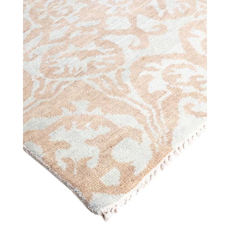 Modern One-of-a-Kind Handmade Area Rug - Brown, 8' 0" x 9' 10" - 8' 0" x 9' 10"