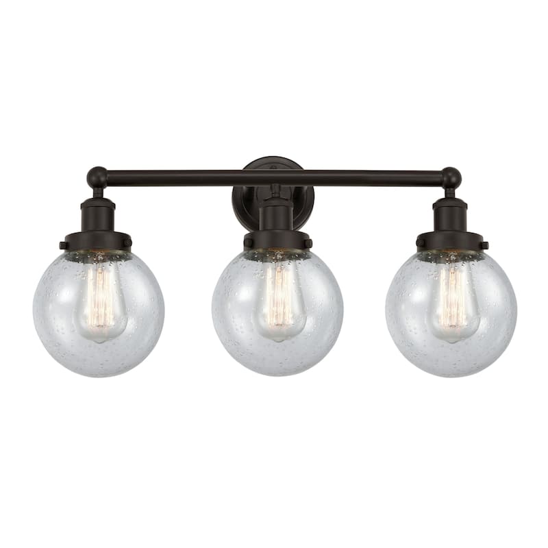 Innovations Lighting 616-3W-10-25 Beacon Vanity Beacon 3 Light 25" - Oil Rubbed Bronze / Seedy