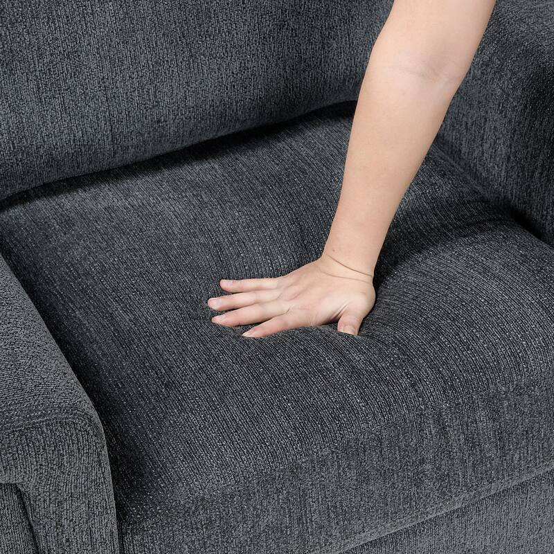 Colby 40" Chenille Accent Chair - - Removable Cushion Covers