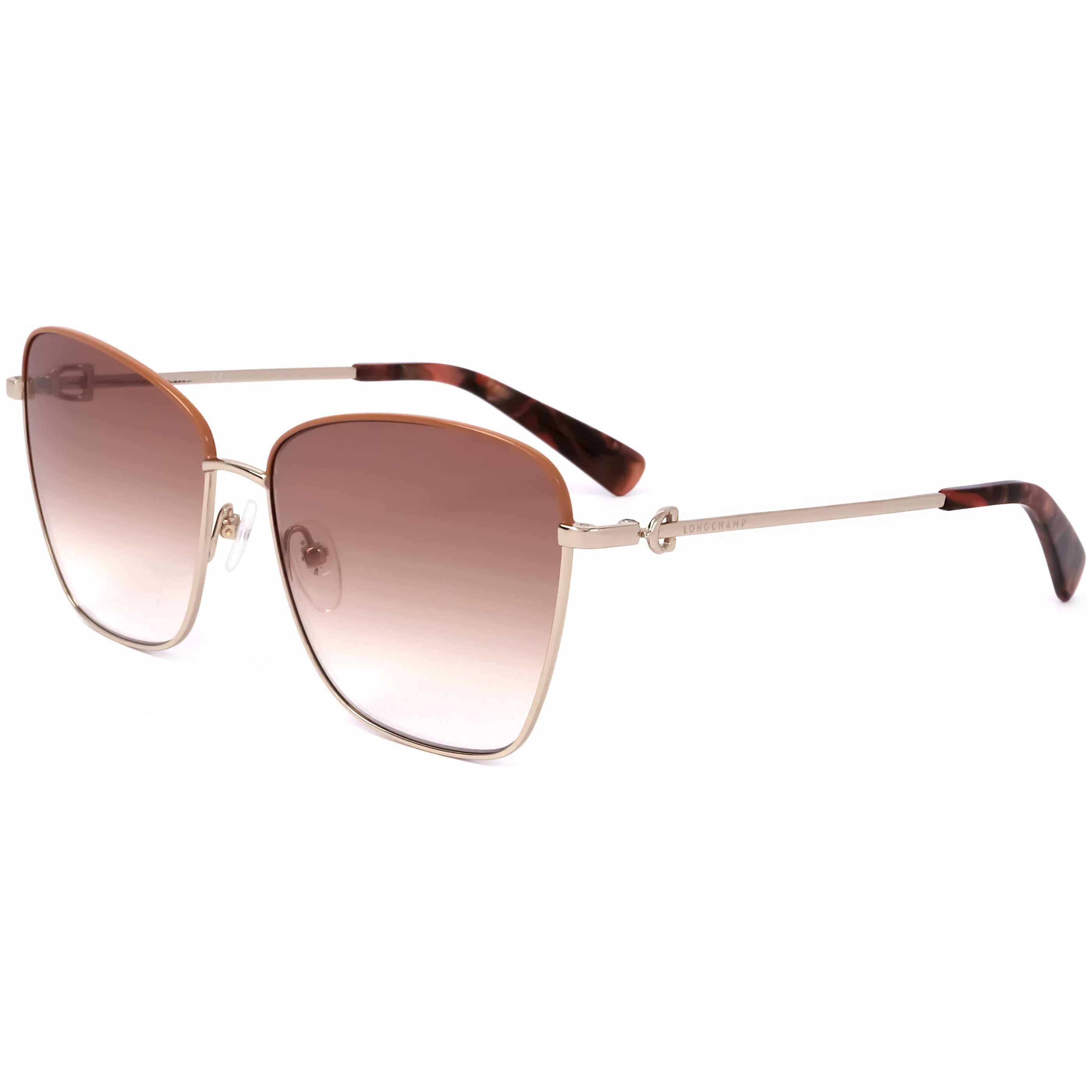 Longchamp Sunglasses LO154S-724-60 New with tags Longchamp LO154S 713 Oval Light Gold Sunglasses  main image 2