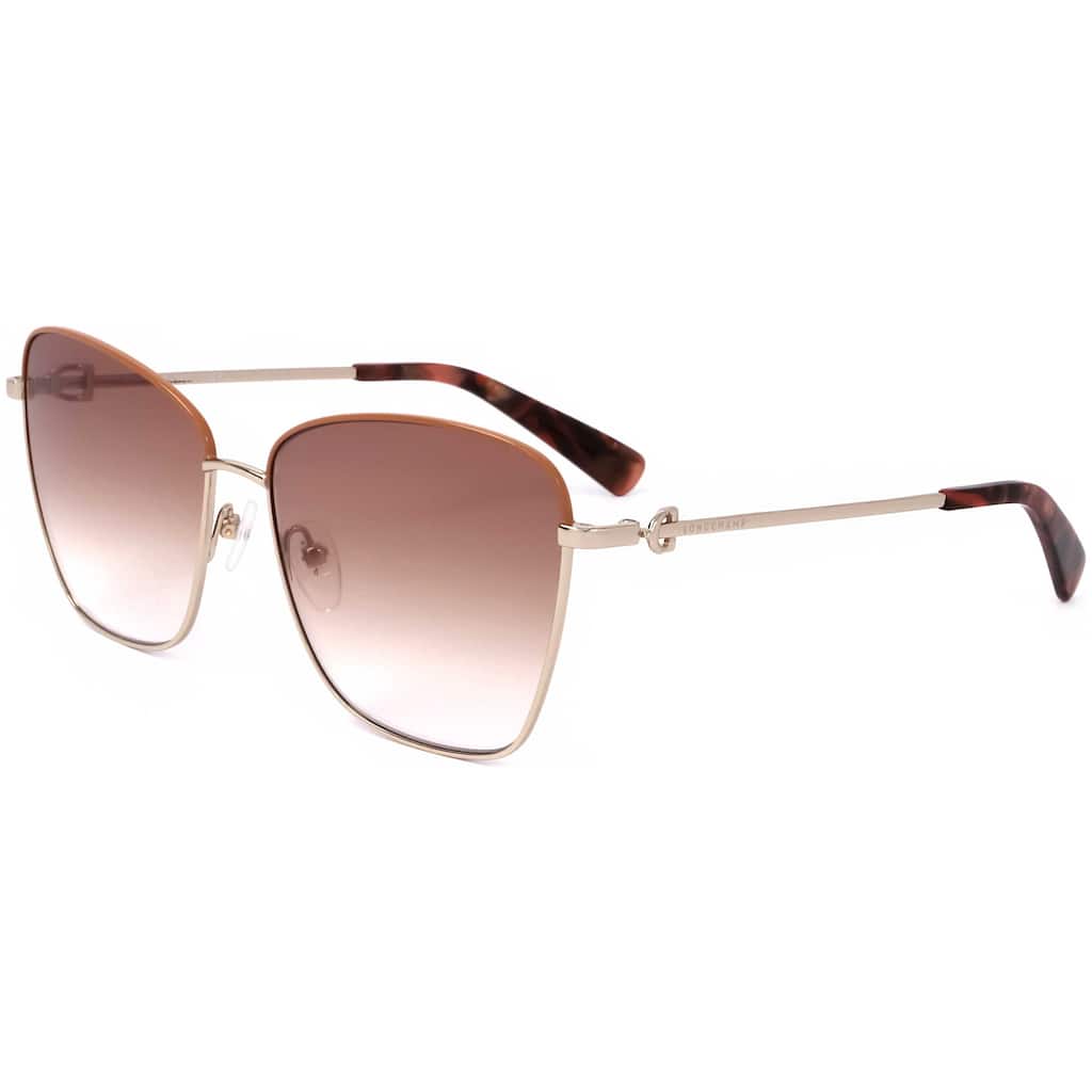 Longchamp Women's 59mm Caramel Gold Sunglasses LO153S-737