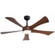 preview thumbnail 61 of 67, 52" Noiseless Ceiling Fan with Integrated LED Light Blades Reversible and Remote Control, Smart Optional