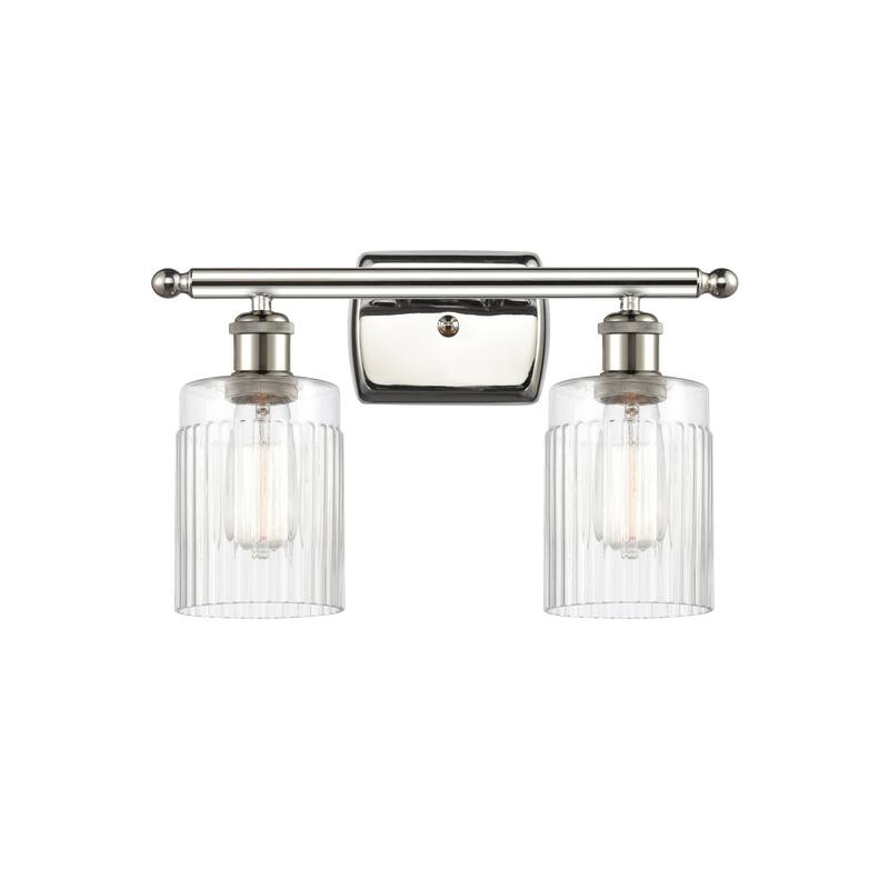 Innovations Lighting Hadley 2 Light 16" Wide Bathroom Vanity Light - Polished Nickel / Clear