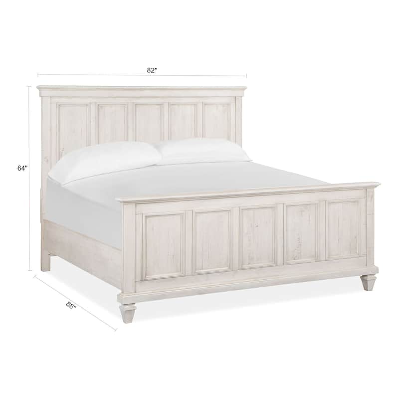 Magnussen Home Newport Alabaster King Panel Bed