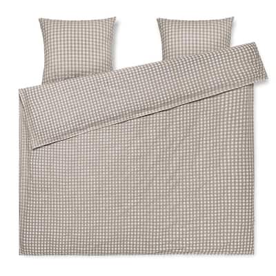 JUNA Bæk&Bølge Duvet Cover Set, Grey/Birch