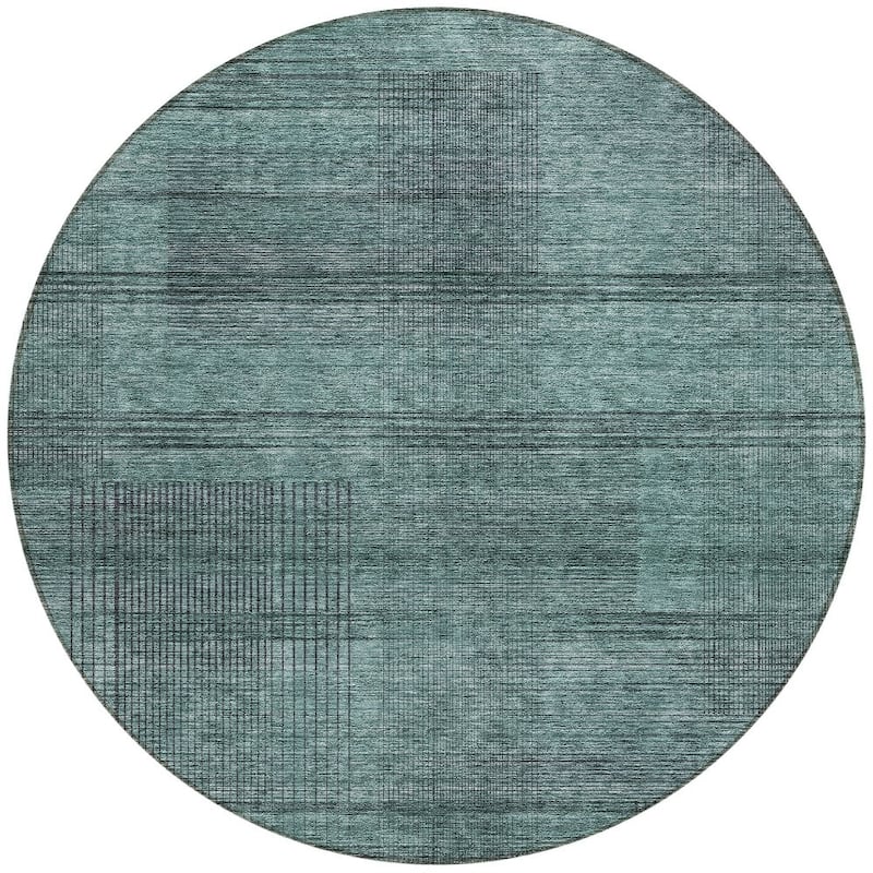 HomeRoots Striped Transitional Rectangle Outdoor Rug