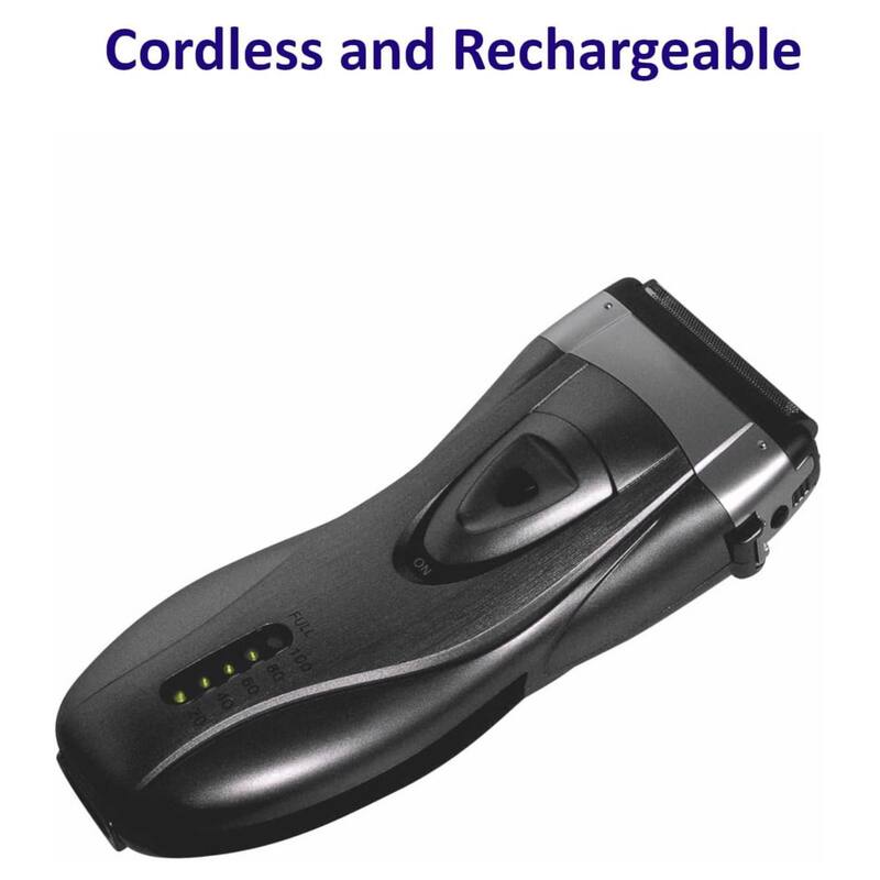 Optimus Cordless Rechargeable LED Shaver with Pop-Up Trimmer
