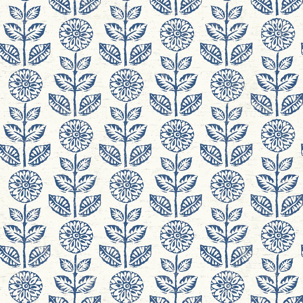 Flowers Maisie Dolly Dark Brown Folk Floral 33' L X 20.5" W Wallpaper Roll
