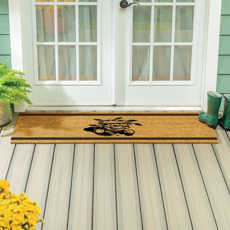 Wichita State University Monochrome Indoor/Outdoor Coir Door Mat