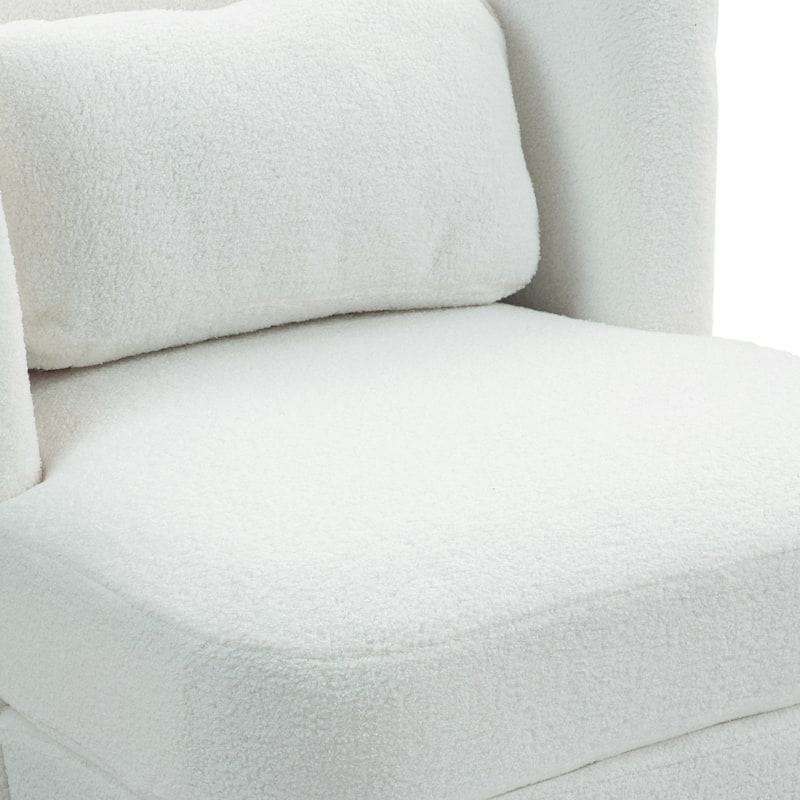 Upholstered Swivel Barrel Accent Chair (Set of 2)