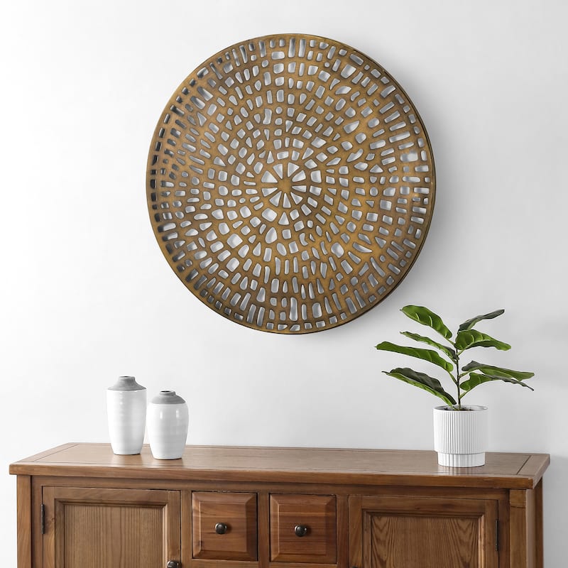 SAFAVIEH Mykola Wall Decor - 24" x 0.8" - 24Wx1Dx24H