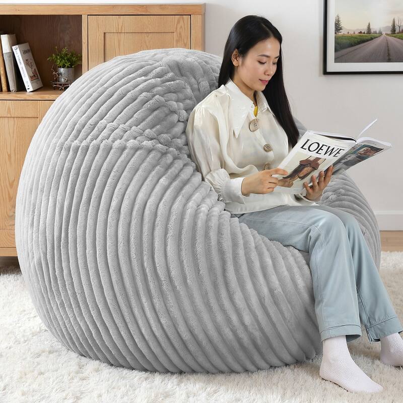 Oversized Bean Bag Chair Bean Bag Bed for Adults & Convertible