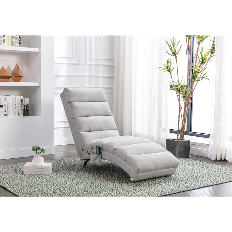 Linen Chaise Lounge Indoor Chair