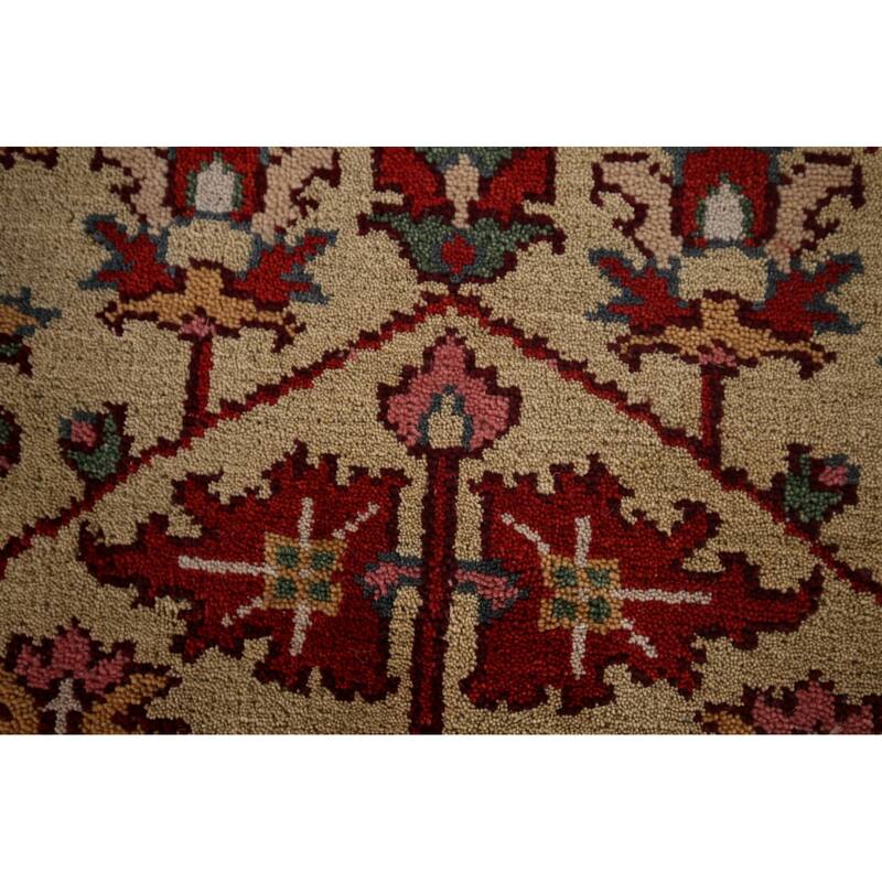 Floral Oushak Oriental Accent Rug Handmade Wool Carpet - 3'0"x 4'10"
