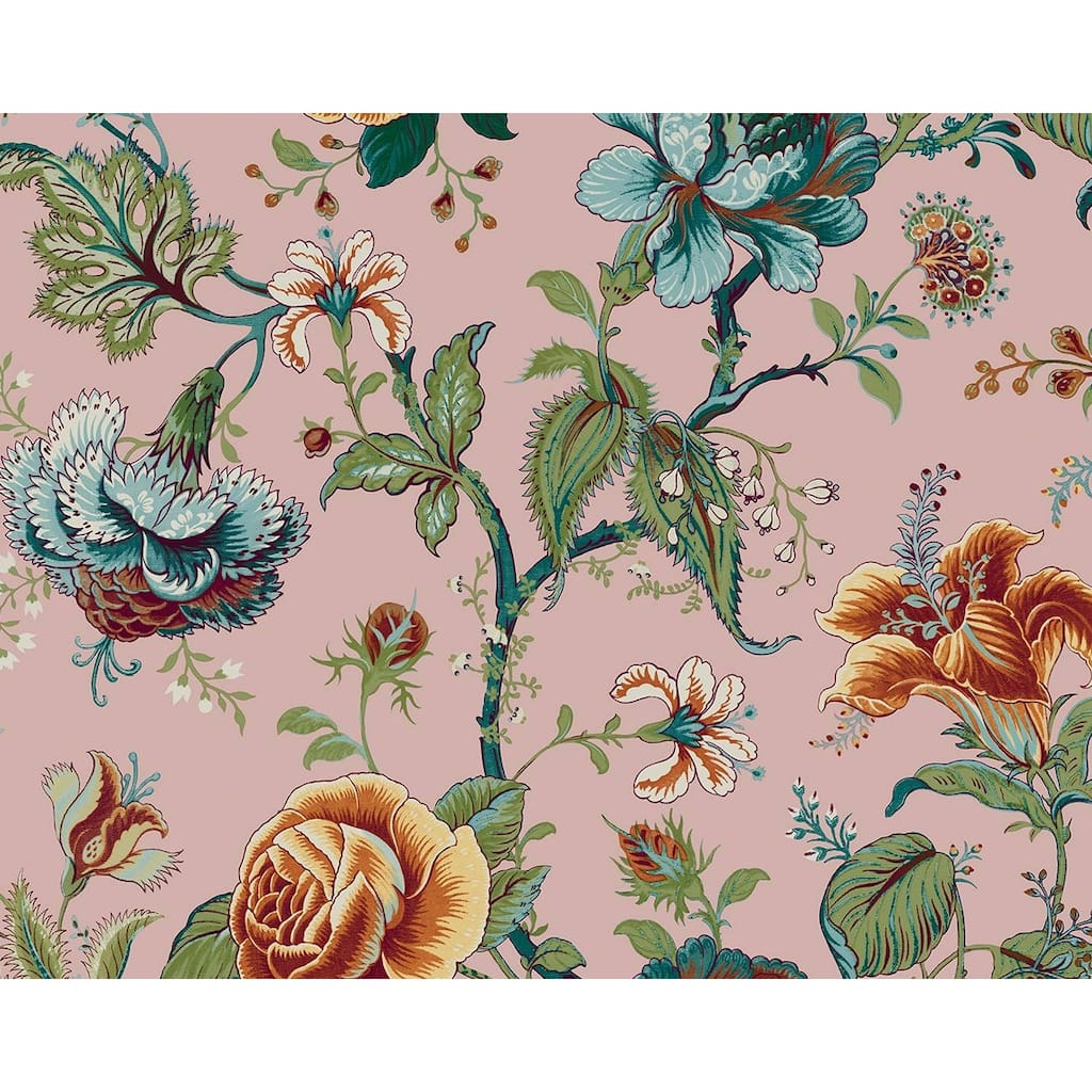 NextWall Sanibel Floral Trail Peel and Stick Wallpaper