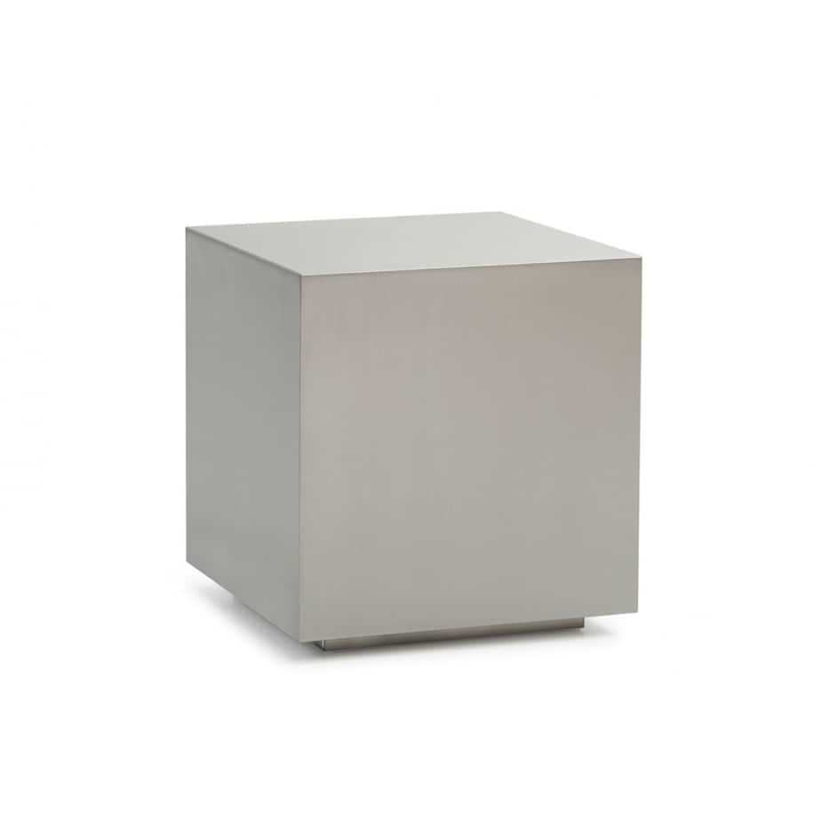 Modrest Anvil Modern Brushed Stainless Steel End Table