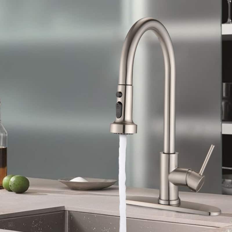 DORNBERG Stainless Steel Pull Down Kitchen Faucet with Sprayer
