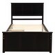preview thumbnail 11 of 20, Twin Platform Storage Kids Bed with 2-Drawers, Sturdy Wood Frame, Space-Saving, Espresso