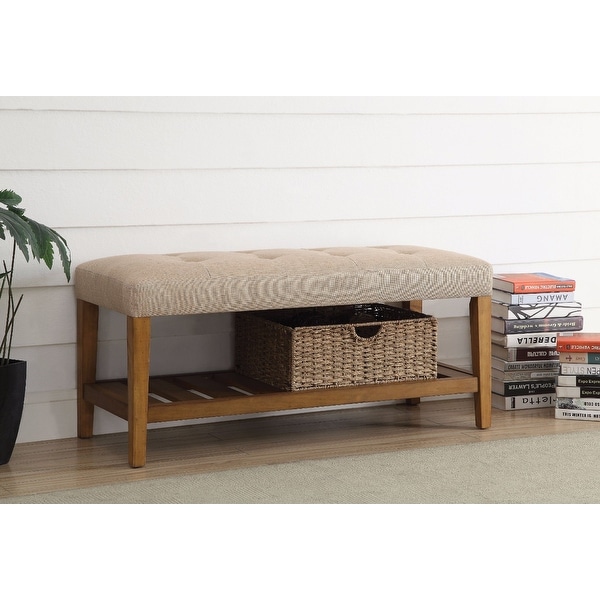 Wooden Bench, Beige & Oak. Opens flyout.