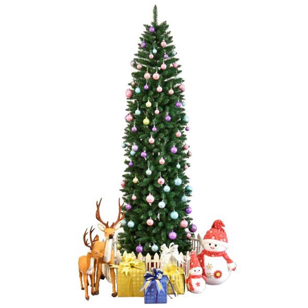 7.5FT Slim Pencil Artificial Christmas Tree