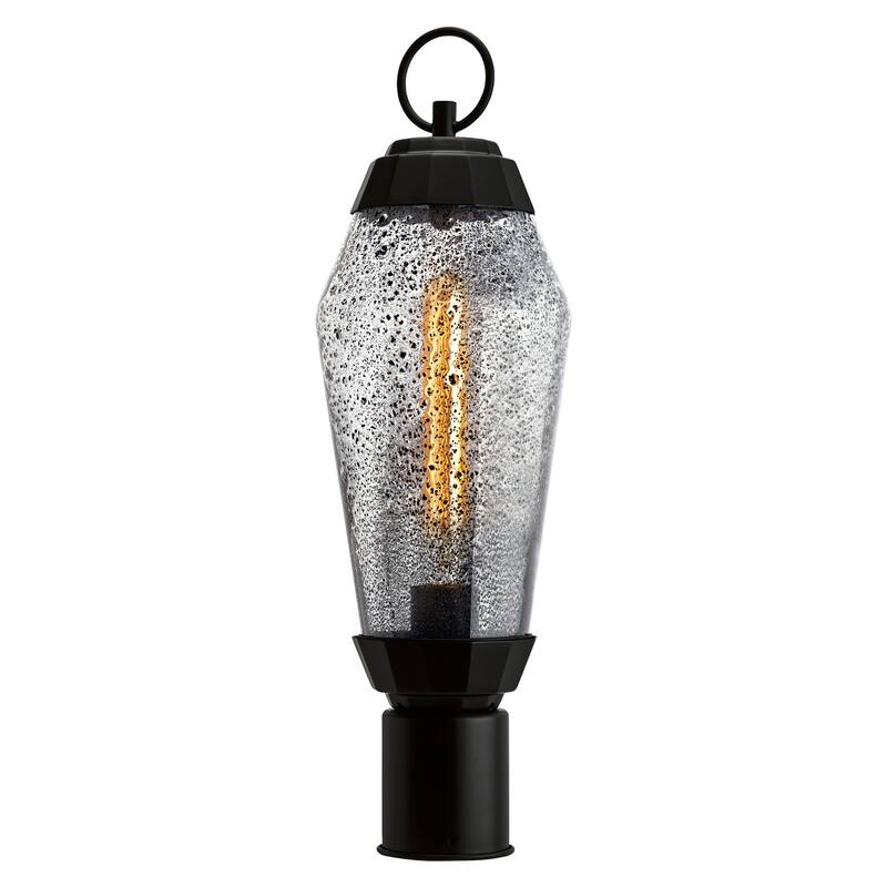 Elk Home Lyrids Post Lantern Light - Matte Black