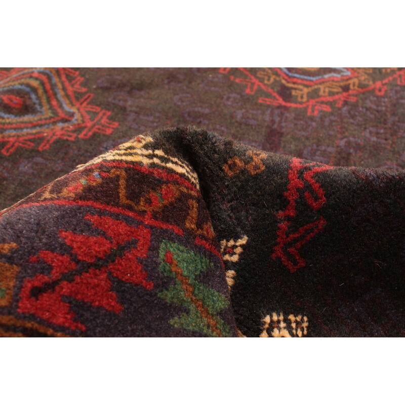 ECARPETGALLERY Hand-knotted Teimani Dark Grey Wool Rug - 3'8 x 6'5