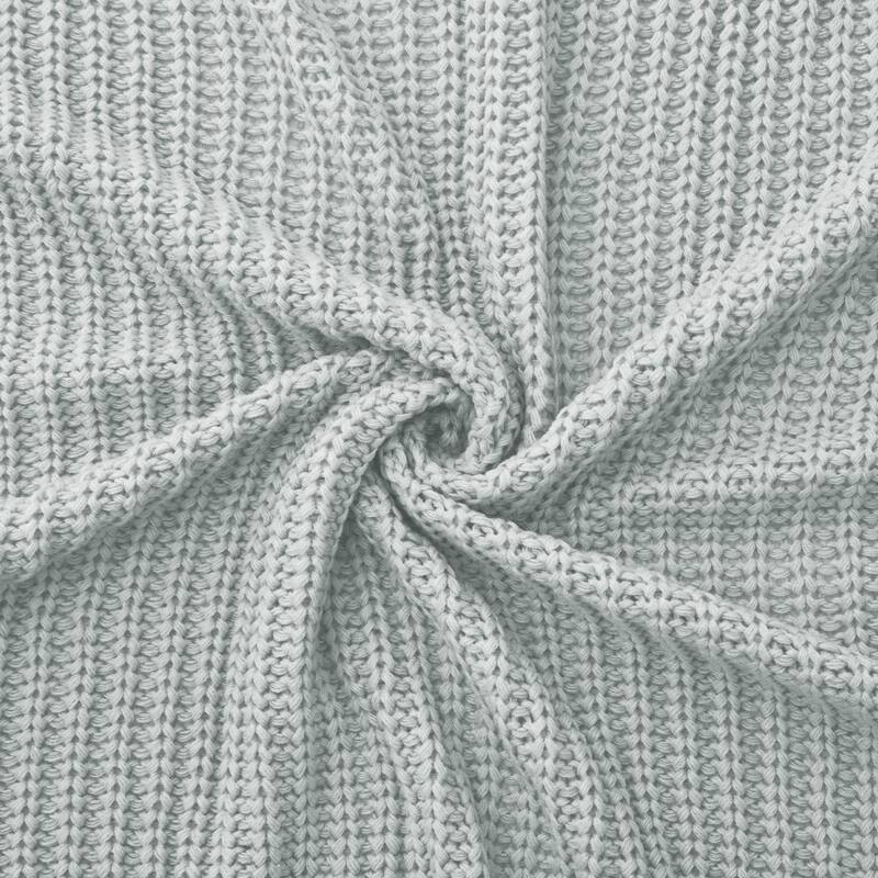 Lightweight Soft 50"x60" Chunky Knit Throw Blanket Couch Cover