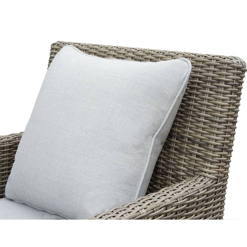 Mersin Patio Arm Chair, Light Gray