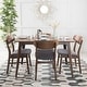 preview thumbnail 4 of 72, Iriat Mid-century 5-piece Dining Set by Christopher Knight Home Natural Walnut + Dark Grey
