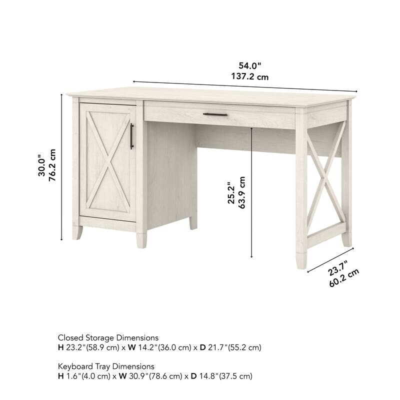 Key West 54W Computer Desk with Storage by Bush Furniture