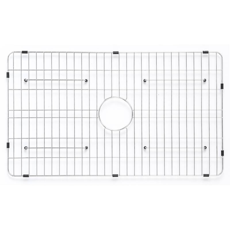 ALFI Brand White Smooth Apron Workstation 33" x 20" Single Bowl Step Rim Fireclay Farm Sink with Accessories