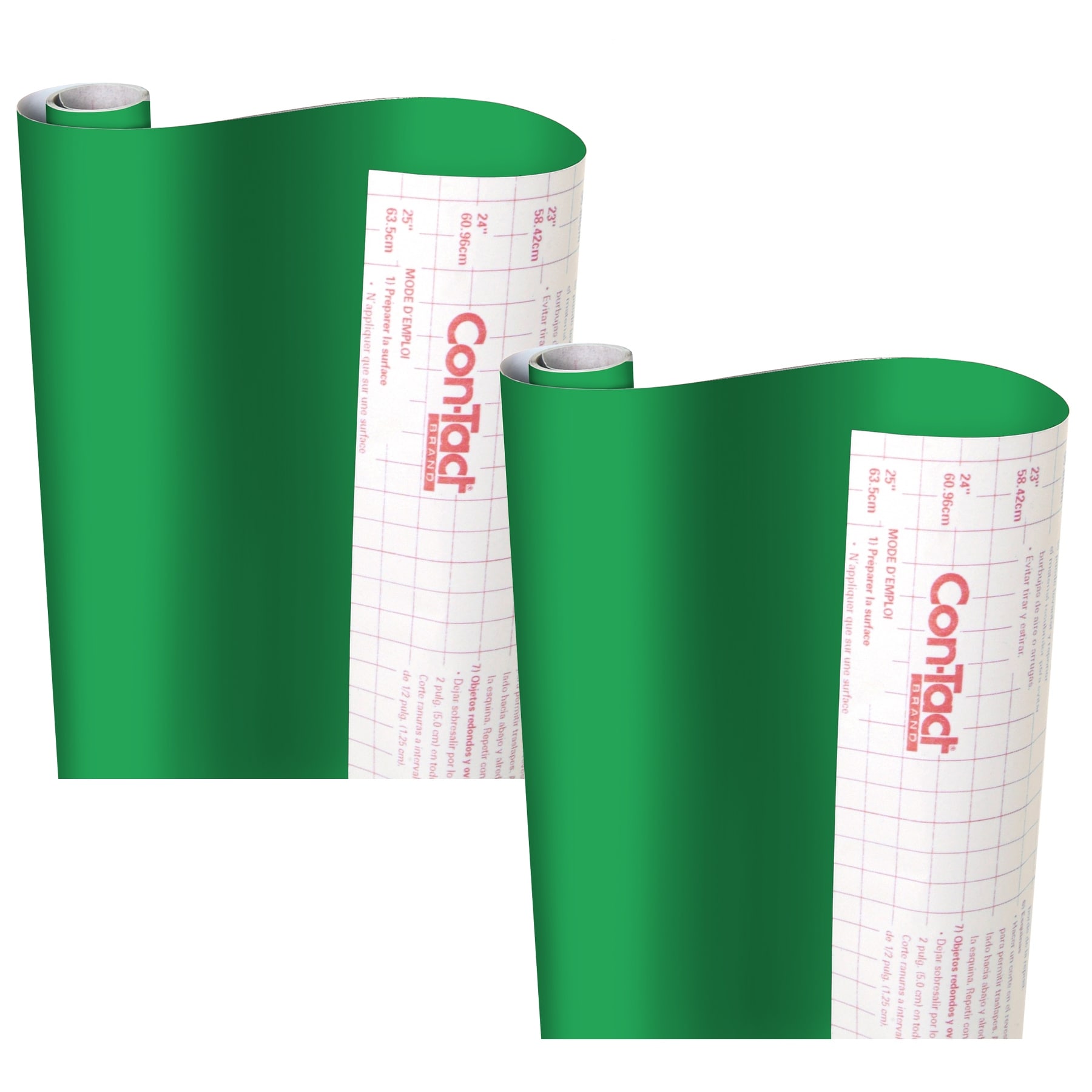 Con-Tact Brand Creative Covering Adhesive Covering, Green, 18" x 16 ft, 2 Rolls