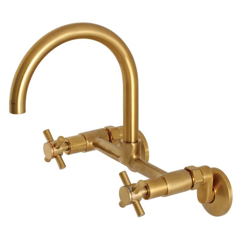 Kingston Brass Concord 1.8 GPM Wall Mounted Bridge Kitchen Faucet