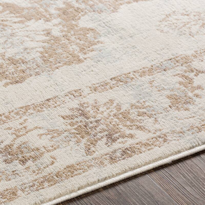 Livabliss Clairee Distressed Medallion Area Rug