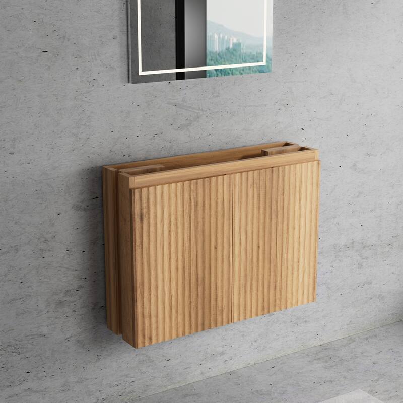 30inch Folding Wall Cabinet With Creamic Sink- Patented 1-Minute Install, Space-Saving & Easy Assemble